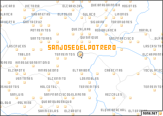 map of San José del Potrero