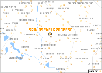 map of San José del Progreso