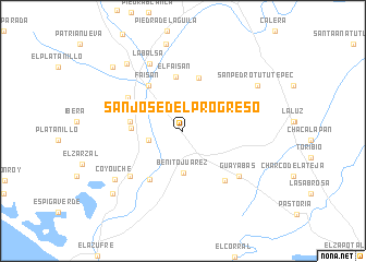 map of San José del Progreso