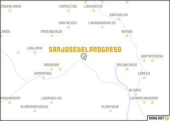 map of San José del Progreso