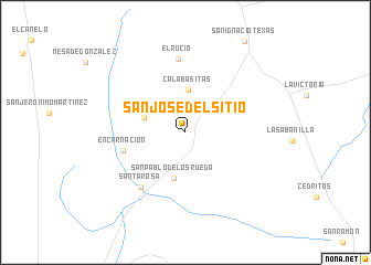 map of San José del Sitio