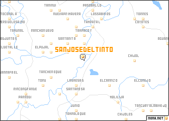map of San José del Tinto