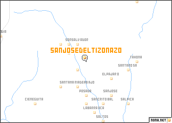 map of San José del Tizonazo