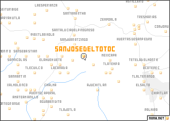 map of San José del Totoc