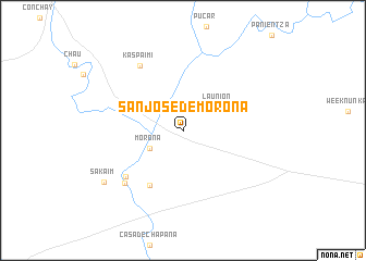 map of San José de Morona