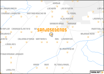 map of San José de Nos