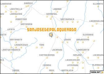 map of San José de Palo Quemado