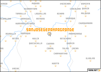 map of San José de Pampa Grande