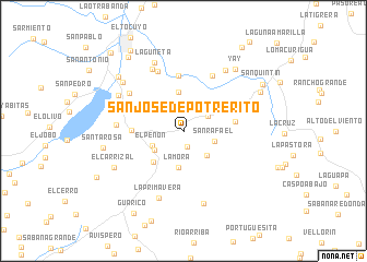map of San José de Potrerito