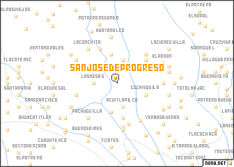 map of San José de Progreso