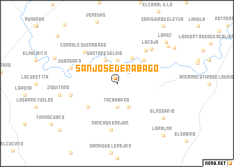 map of San José de Rábago