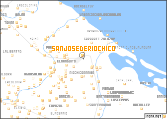 map of San José de Río Chico