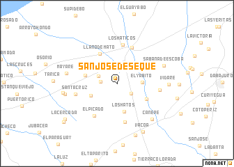 map of San José de Seque