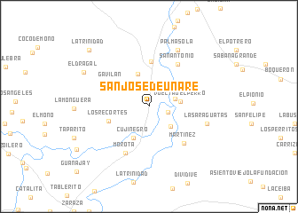 map of San José de Unare