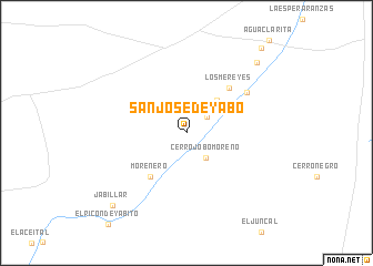 map of San José de Yabo