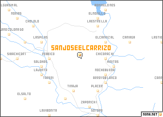 map of San José El Carrizo
