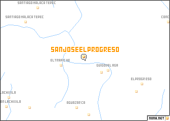 map of San José El Progreso
