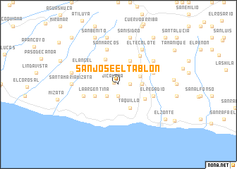 map of San José El Tablón