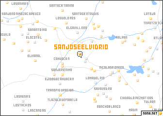 map of San José el Vidrio