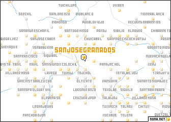 map of San José Granados