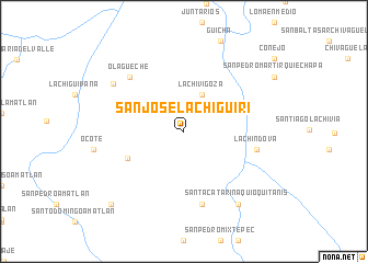 map of San José Lachiguirí