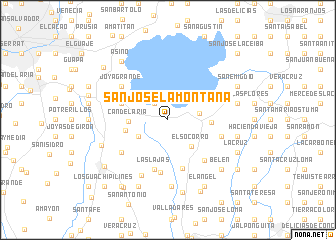 map of San José La Montaña