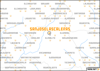 map of San José Las Caleras