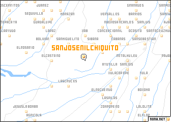 map of San José Nil Chiquito