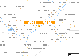 map of San José Nueva Tapia