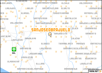 map of San José Obrajuelo