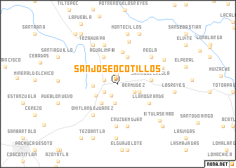 map of San José Ocotillos