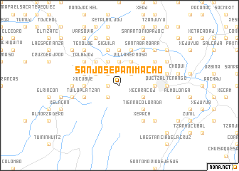 map of San José Panimachó