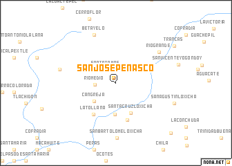 map of San José Peñasco