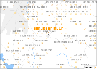 map of San José Pinula