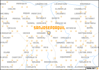 map of San José Poaquil