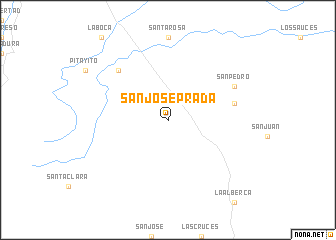 map of San José Prada