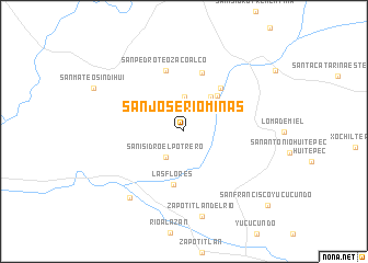 map of San José Río Minas