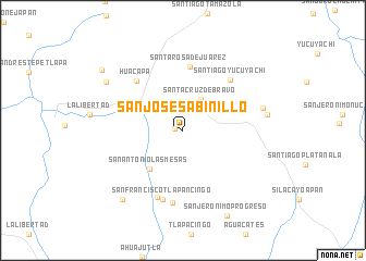 map of San José Sabinillo