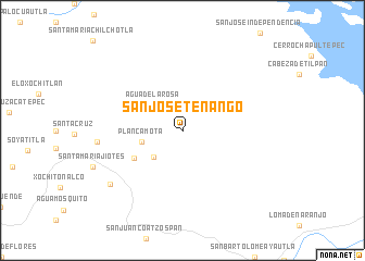 map of San José Tenango