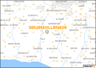 map of San José Villanueva