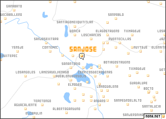 map of San José