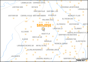 map of San José