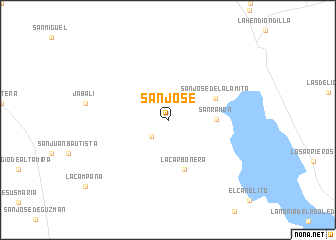 map of San José