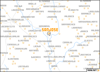 map of San José