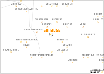 map of San José