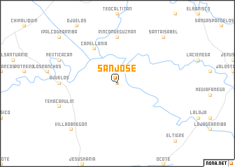 map of San José