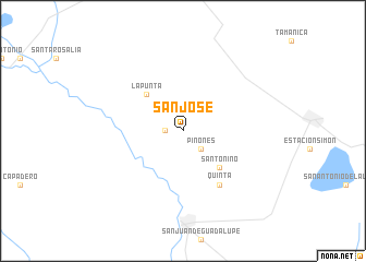 map of San José