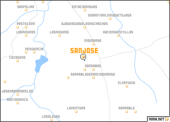 map of San José