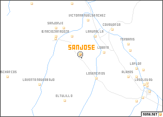 map of San José