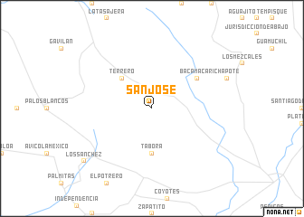 map of San José
